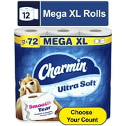 Charmin Ultra Soft Toilet Paper 12 Mega XL Rolls, 336 Sheets Per Roll