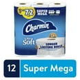 thumbnail image 1 of Charmin Ultra Soft Toilet Paper, 12 Super Mega Rolls, 1 of 14