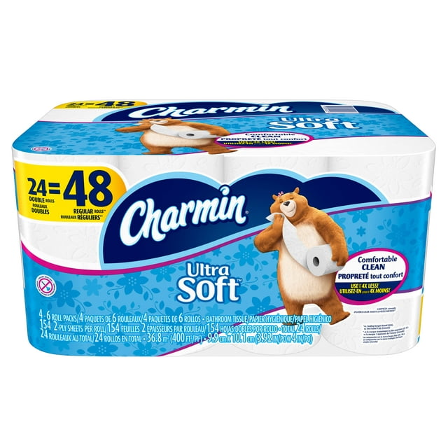 Charmin Ultra Soft Toilet Paper 24 Double Rolls