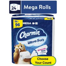 Charmin Ultra Soft Toilet Paper 24 Mega Rolls, 224 Sheets per Roll