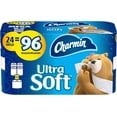 thumbnail image 1 of Charmin Ultra Soft Toilet Paper, 24 Mega Rolls Bathroom Tissue = 96 Regular Rolls, 1 of 2