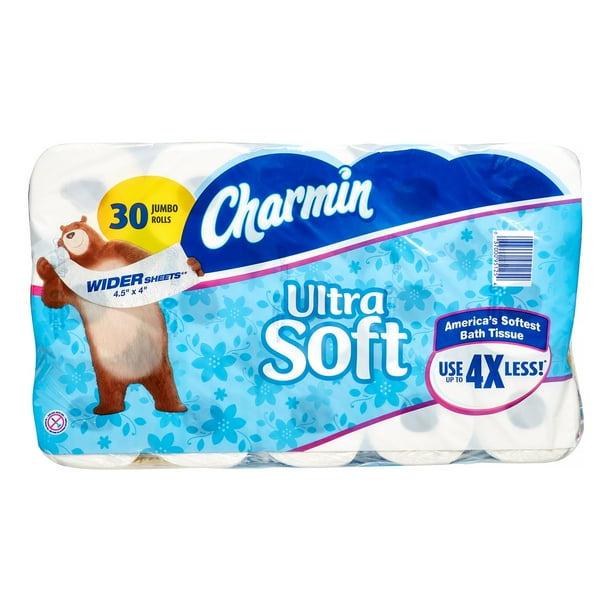 Charmin Ultra Soft Toilet Paper, 30 Jumbo Rolls