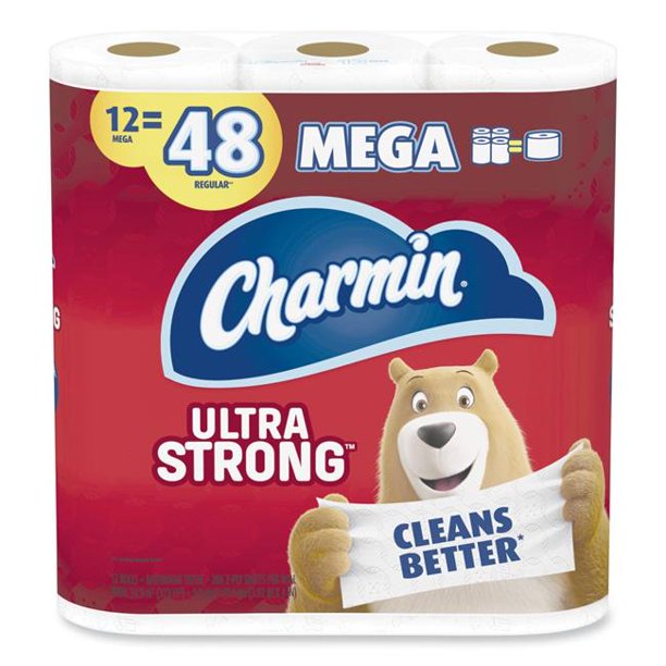Charmin Ultra Strong Toilet Paper, 12 Mega Roll Walmart Business Supplies