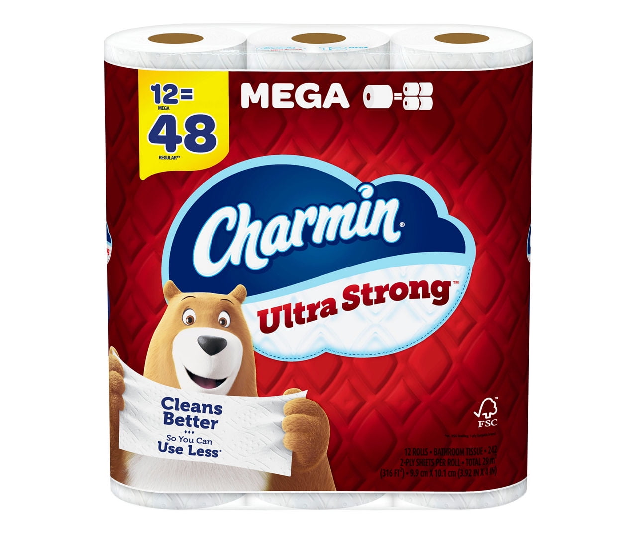 Charmin Ultra Strong Toilet Paper 12 Mega Rolls