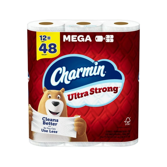 Charmin Ultra Strong Toilet Paper 12 Mega Rolls
