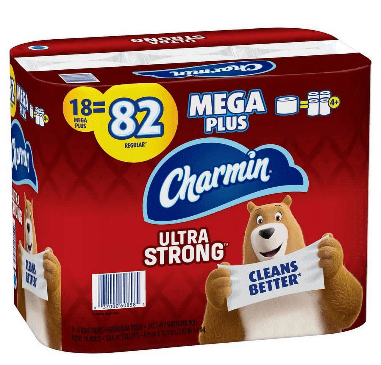 Charmin Ultra-Strong Toilet Paper 18-Mega Plus Rolls - Walmart.com