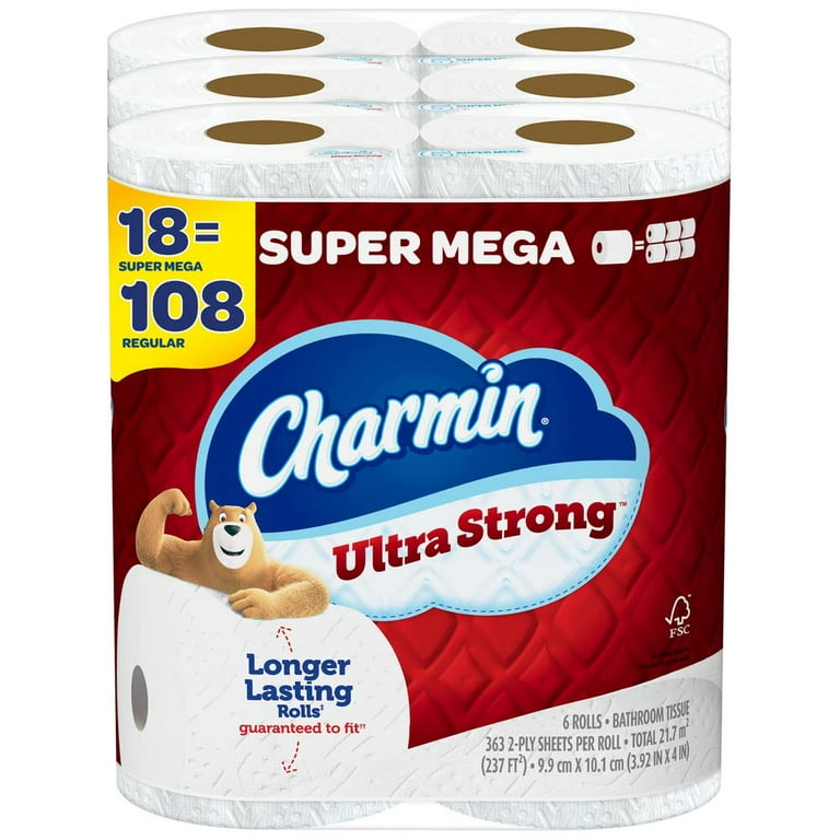 3 Pack Charmin Bathroom Toilet Paper Roll Extender Holds Mega & Super Mega  Rolls