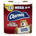 thumbnail image 1 of Charmin Ultra Strong Toilet Paper, 6 Mega Rolls = 24 Regular Rolls, 1 of 3