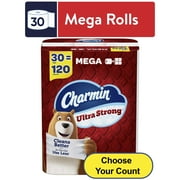 Charmin Ultra Strong Toilet Paper Mega Roll, 242 Sheets per Roll, 30 Count