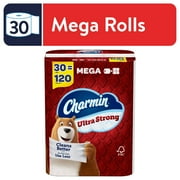 Charmin Ultra Strong Toilet Paper Mega Roll, 242 Sheets per Roll, 30 Count