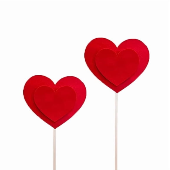 Charming 50 cm Heart-Shaped Stair Railing Signs - Set of 6 for Home Decor