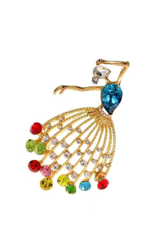 Charming Ballet Inspired Brooch Lightweight Accessory For Apparel Decors