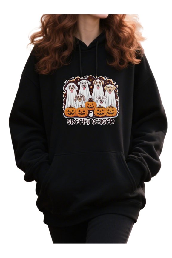 Charming Bat Spirit Halloween Hoodie for Men and Women, Unisex Pullover Hooded Sweatshirt, Comfortable Cotton Poly Blend, Casual Fall Seasonal Outfit