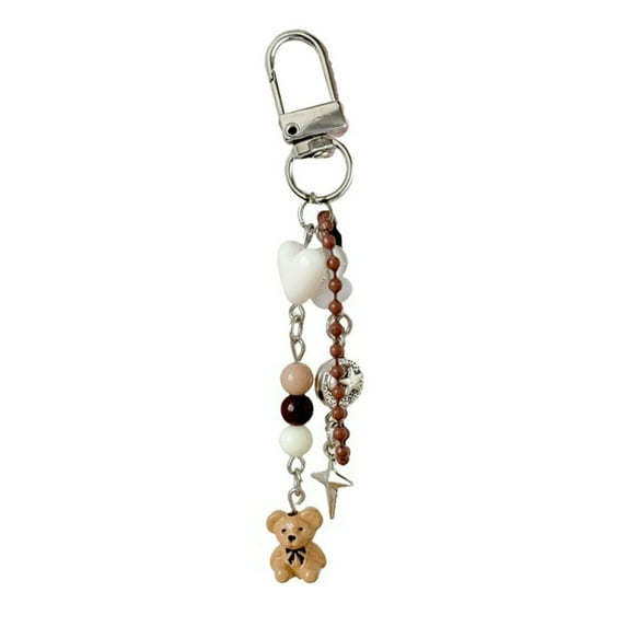Charming Bear Pendant Phone Charm Accessory For Girls' Backpacks And Key Rings
