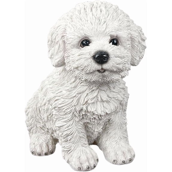 Yardley London 6.3 ft Bichon Frise Dog Garden Statues, Weatherproof