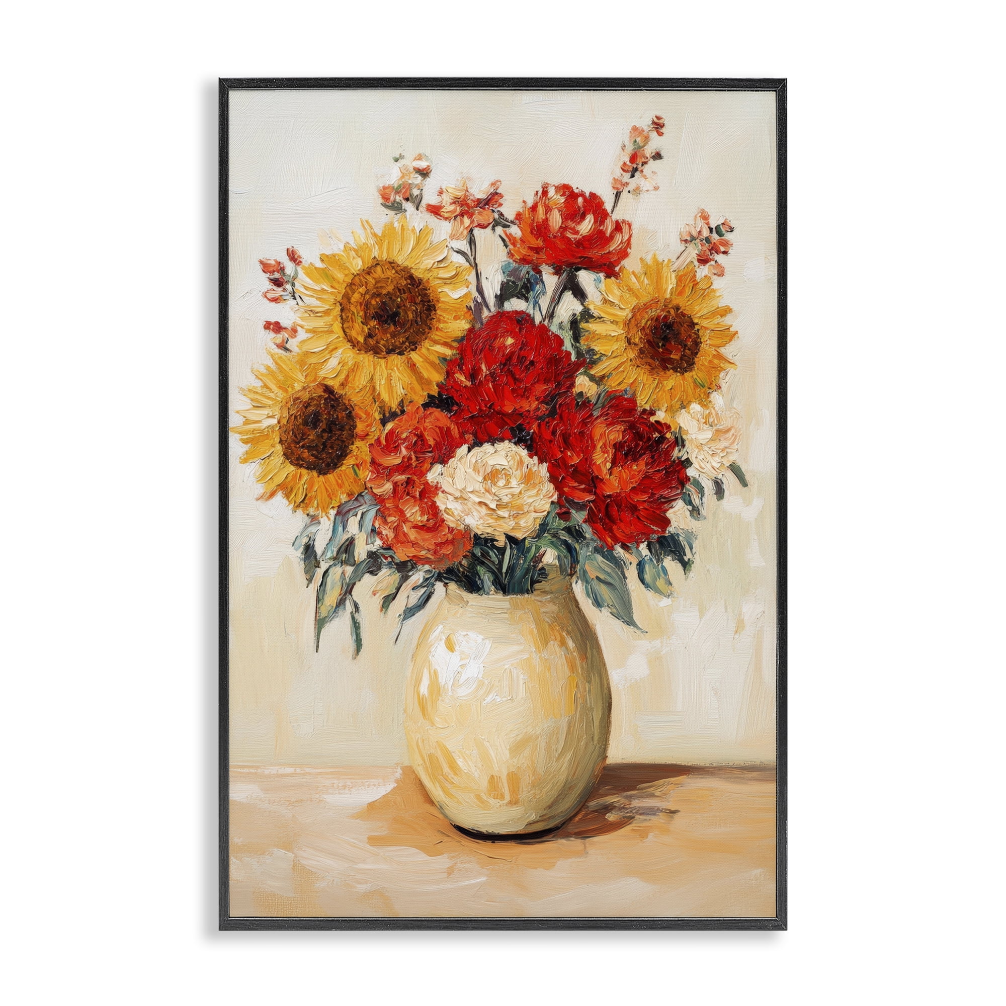 Charming Bouquet of Fall Black Framed Giclee Art, design by Petal Prints Design