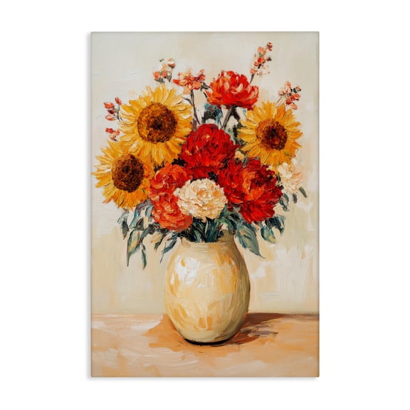 Charming Bouquet of Fall Canvas Wall Art, design by Petal Prints Design