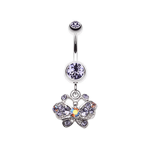 Charming Butterfly Belly Button Ring
