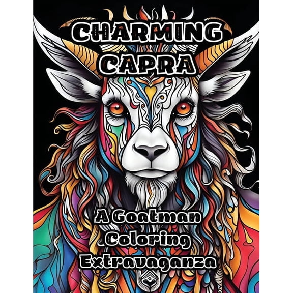 Charming Capra: A Goatman Coloring Extravaganza, (Paperback)