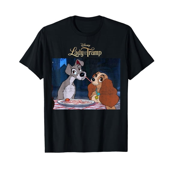 Charming Cartoon Dogs Dining T-Shirt for Cozy Casual Wear