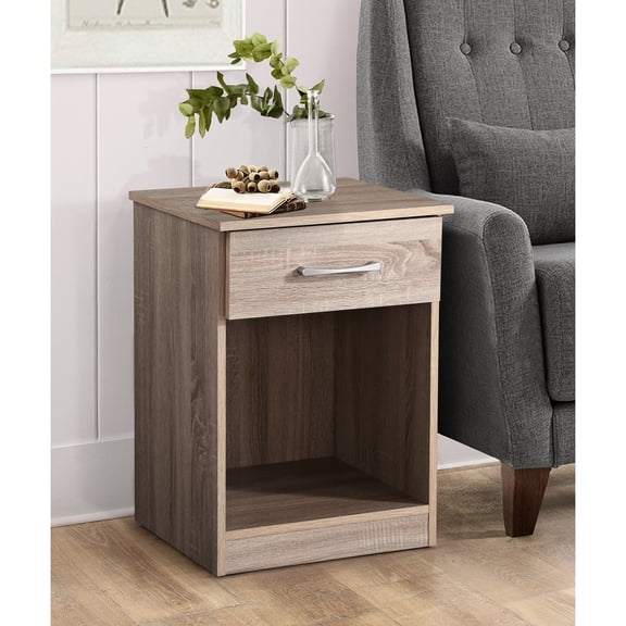 Charming Casual Nightstand In Wood - 24"h 18"w 16"d Ample Storage For Daily Items Finish Assembly Required Warm Study Efficiency 24" H X 18" W 16" D Keep Materials Organized Style