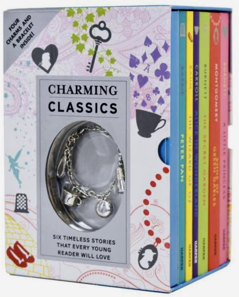 Charming Classics ( 6 Book Box Set) A Little Princess; Anne of Green Gables; The Secret Garden; Alice in Wonderland; The Wizard of Oz; Peter Pan