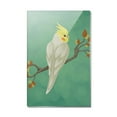 thumbnail image 1 of Charming Cockatiel Yellow Crest Rectangle Acrylic Fridge Refrigerator Magnet, 1 of 4
