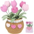 thumbnail image 1 of Charming Crochet Flower Bouquet: Beautiful Crochet Tulips Perfect for Weddings, Birthdays, and Unique Home Decorations - A Touch of Crafty Elegance!, 1 of 6