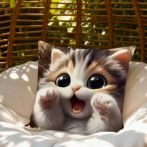 Charming Cute Animals Print Pillow Set 45x45 Cm, Ideal For Bedroom And Living Room Sofas, Cozy Cushions To Elevate Home Decor, Unique Decorative Cushions For Sofa Decoration