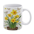 thumbnail image 1 of Charming Daffodil Coffee Mug - 11 Ounces, Great for Plant Moms and Floral Decor, 1 of 8
