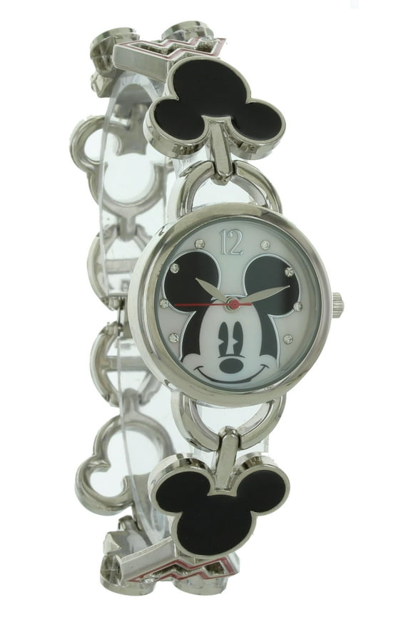 Charming Disney Mickey Mouse elegant watch with micky head and Initial M links MK8000