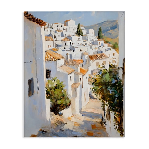 Stupell Industries Charming European Town Canvas Wall Art, design by Franklyn Gregory