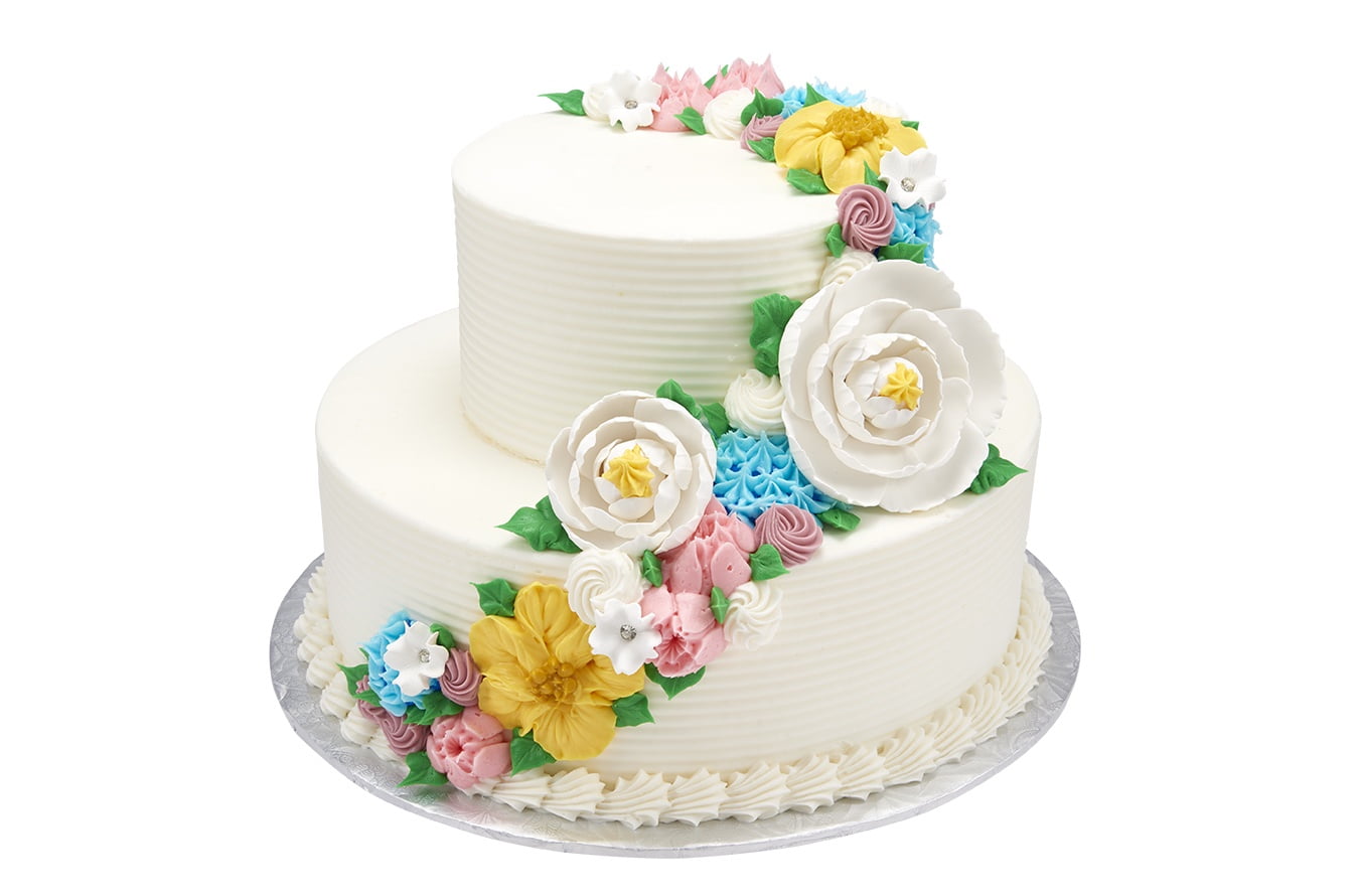 Charming Floral 2 Tier Cake