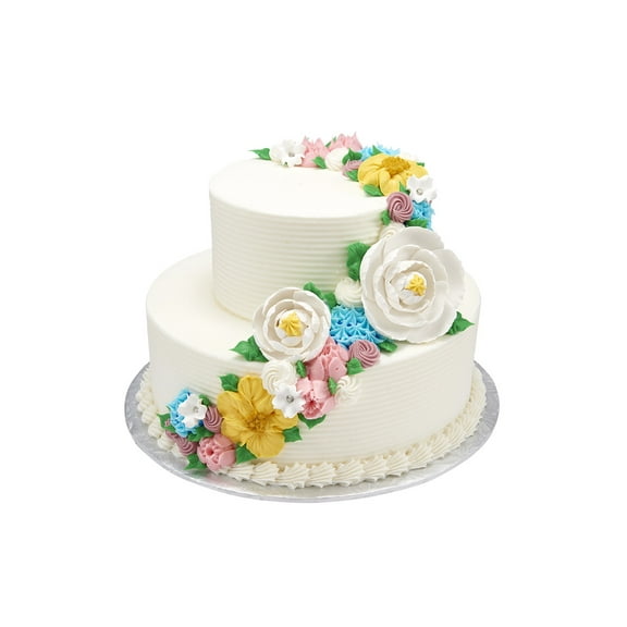 Charming Floral 2 Tier Cake