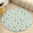 thumbnail image 1 of Charming Floral Print Round Area Rugs for Bedroom Living Room, 3FT Soft Comfy Indoor Circle Carpets, Carpet Home Decor Floor Mat, 1 of 6