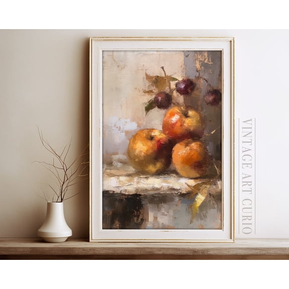 Charming French Kitchen Art, Rustic Farmhouse Wall Decor, Colorful Cottagecore Print, Vintage Country Chic Cozy Kitchen Decor, Unframed Paper Print