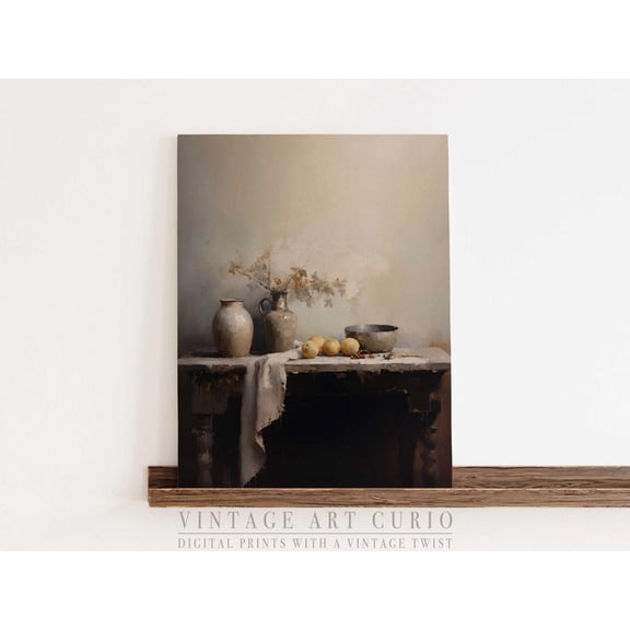 Charming French Kitchen Art, Rustic Farmhouse Wall Decor, Neutral Cottagecore Print, Vintage Country Chic Cozy Kitchen Decor, Stli070 Home Decor #2711, 12x18 UNFRAMED