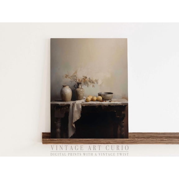 Charming French Kitchen Art, Rustic Farmhouse Wall Decor, Neutral Cottagecore Print, Vintage Country Chic Cozy Kitchen Decor, Stli070 Home Decor #2711, 16x24 UNFRAMED