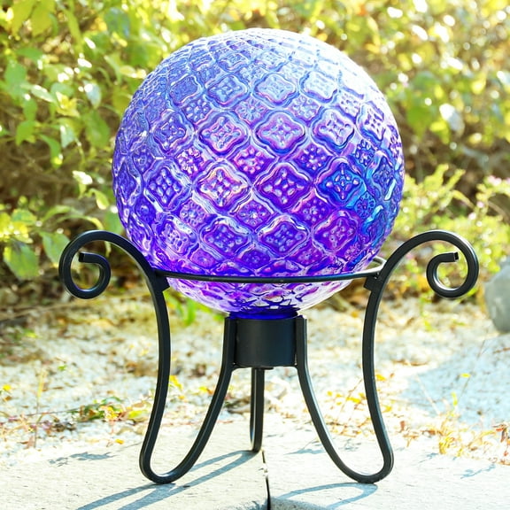 Charming Gazing Ball Mosaic Glass Gazing Ball for Garden Yard Lawn Indoor Outdoor Decoration