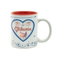 thumbnail image 1 of Charming Gluhwein Ceramic Mug German Heart Motif | 12 ounce, 1 of 3