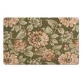 thumbnail image 1 of Charming Green Floral 20x32 inch Non-Slip Rug – Washable Accent Piece for Your Entryway, Bedroom, or Living Room, 1 of 5