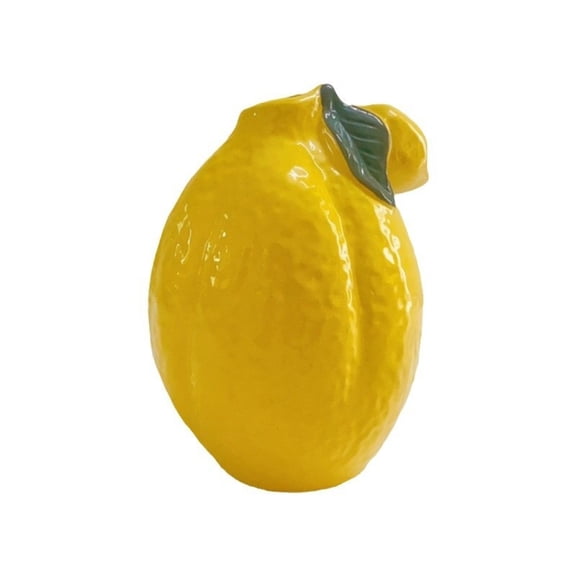 Charming Handmade Lemon - shaped Ceramic Vase for Home Decorations, Unique Decoration