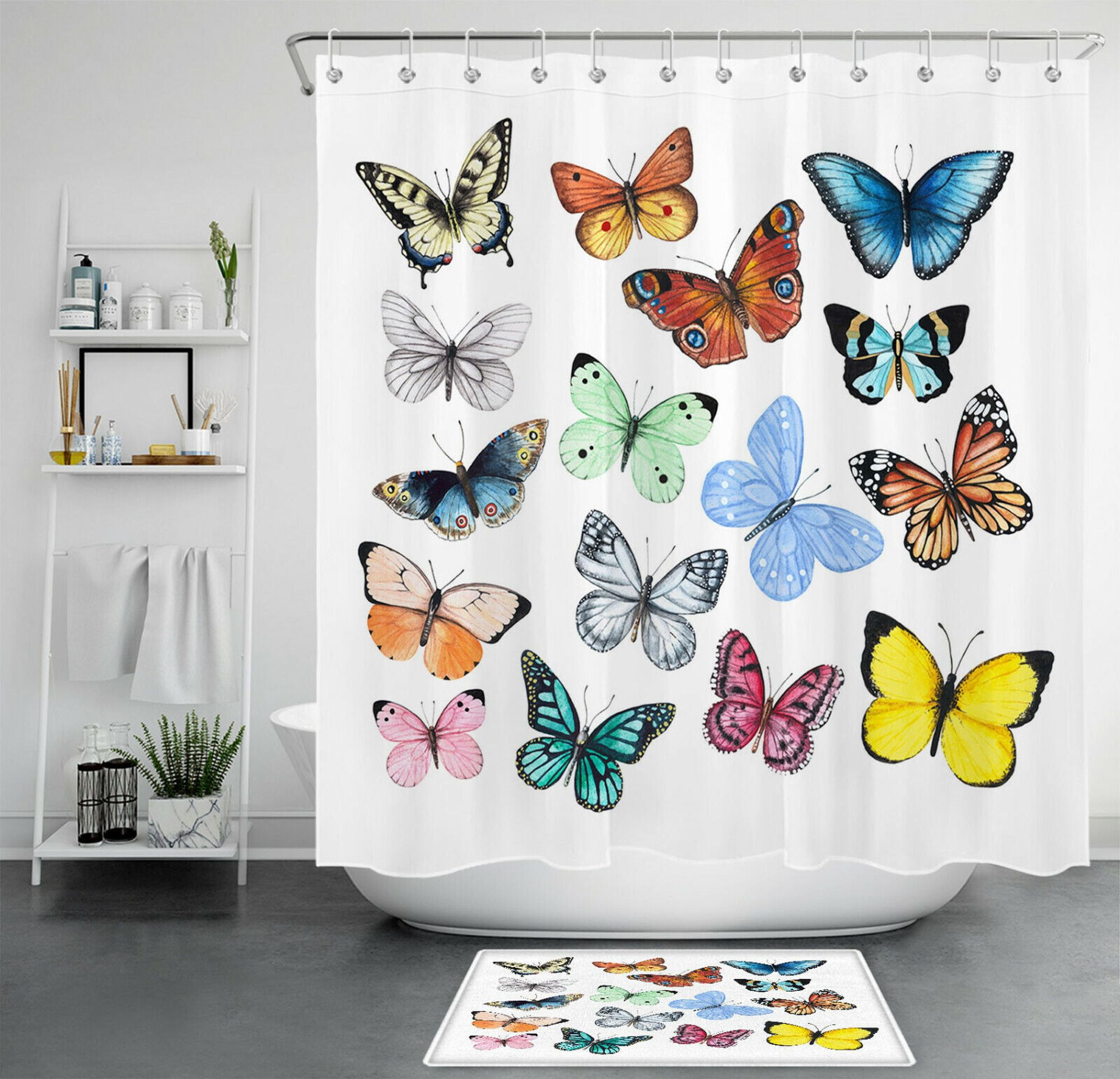Charming Insect Sanctuary Shower Curtain: Transform Your Bathroom with ...