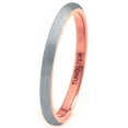 thumbnail image 1 of Charming Jewelers Tungsten Wedding Band Ring 2mm for Men Women Comfort Fit 18K Rose Gold Plated Plated Domed Brushed Lifetime Guarantee Size 12, 1 of 4