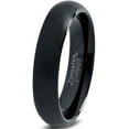 thumbnail image 1 of Charming Jewelers Tungsten Wedding Band Ring 2mm for Men Women Comfort Fit Black Dome Round Polished Brushed Lifetime Guarantee Size 5, 1 of 5