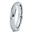 thumbnail image 1 of Charming Jewelers Tungsten Wedding Band Ring 4mm for Men Women Comfort Fit Domed Round Polished Lifetime Guarantee, 1 of 4