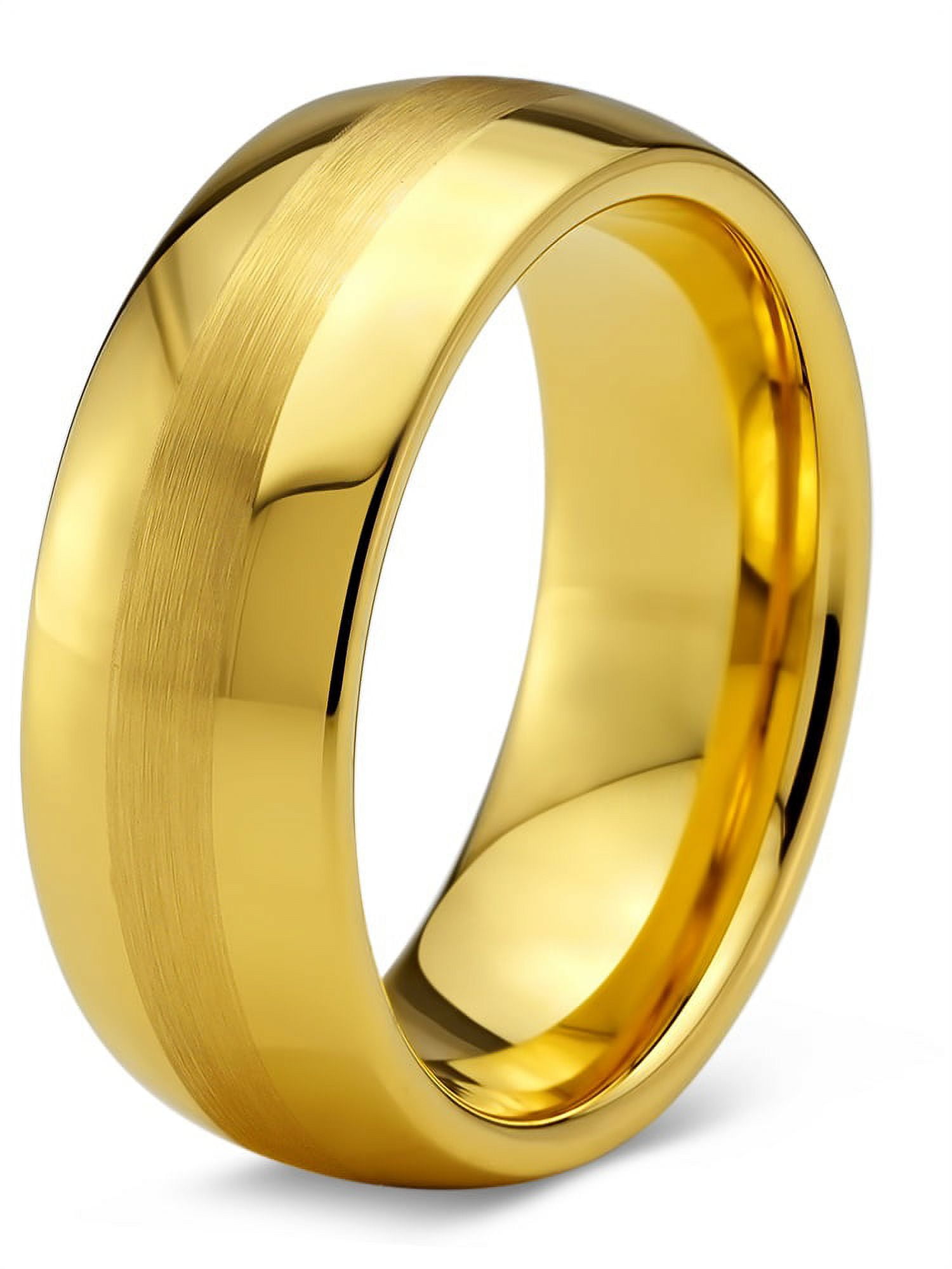 Charming Jewelers Tungsten Wedding Band Ring 8mm for Men Women