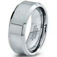 thumbnail image 1 of Charming Jewelers Tungsten Wedding Band Ring 8mm for Men Women Comfort Fit Beveled Edge Polished Lifetime Guarantee Size 11, 1 of 5