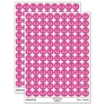 thumbnail image 1 of Charming Kawaii Chibi Bear Face Blushing Cheeks 200+ Round Stickers - Hot Pink - Gloss Finish - 0.50" Size, 1 of 3