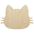thumbnail image 1 of Charming Kawaii Chibi Cat Kitten Face Blushing Cheeks Wood Shape Unfinished Piece Cutout Craft DIY Projects - 4.70 Inch Size - 1/8 Inch Thick, 1 of 7